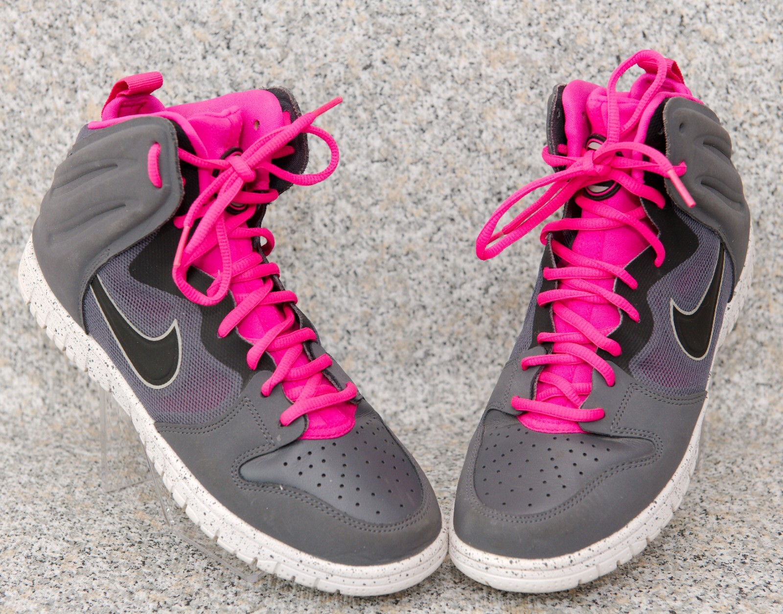Nike Dunk Free Trainer Size 7.5 Gray/Blk/Pink 599466-002 | eBay