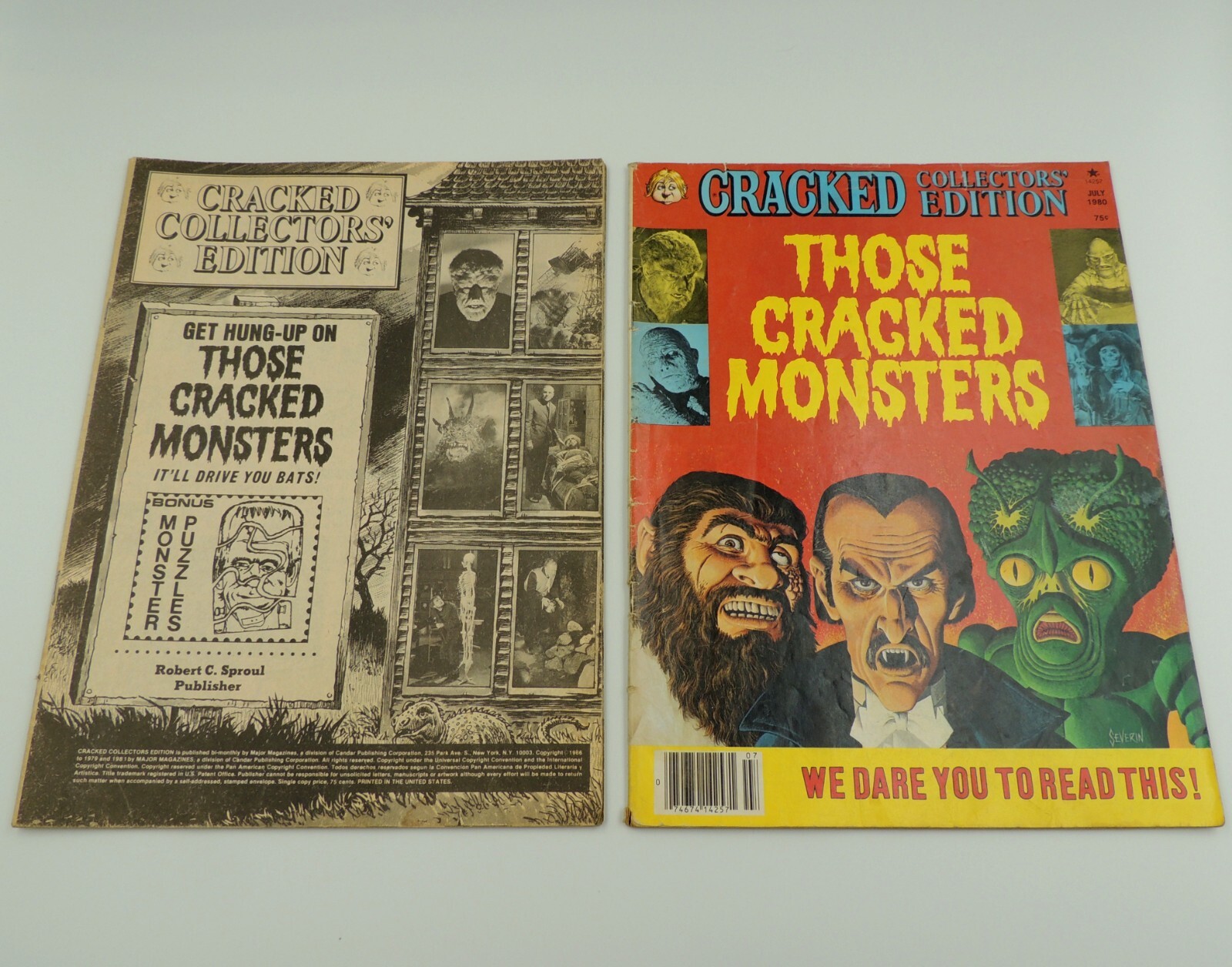 Cracked Collectors Edition Magazine Lot of 2 July 1980