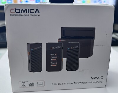 Comica Vimo C support 2.4G Dual-channel Mini Wireless Microphone Lavalier