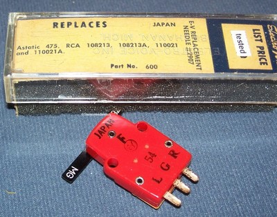 EV Electro-Voice 54 CARTRIDGE NEEDLE for RCA 108213 RCA 110021 Astatic 475