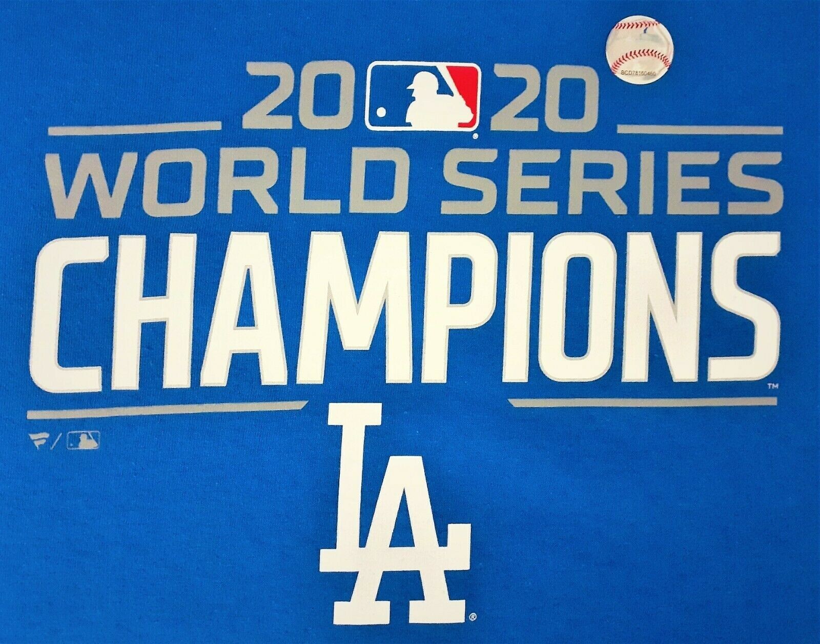 New Men's 2XL Fanatics 2020 World Series Champions Los