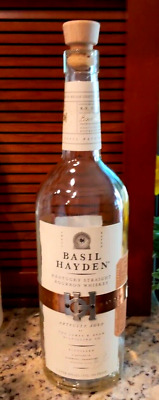 Basil Hayden Kentucky Straight Bourbon Empty 1 Liter Bottle with Cap