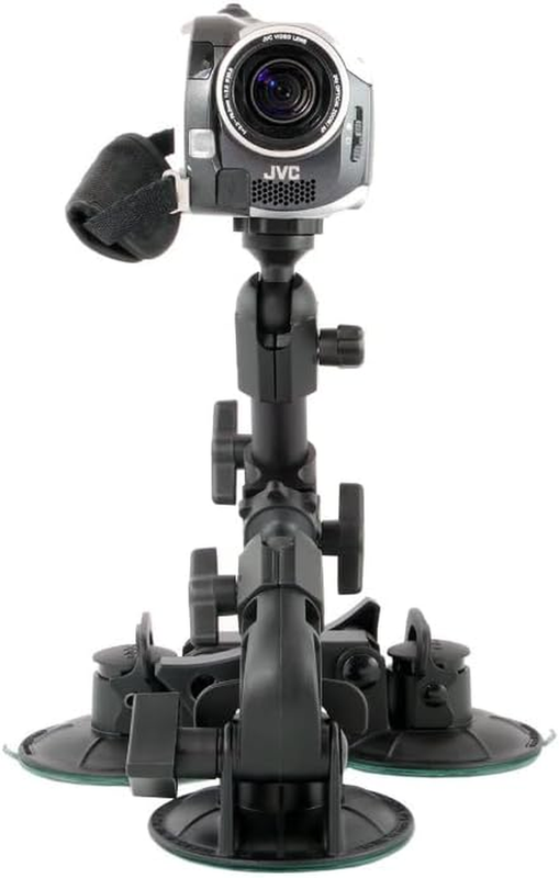 DDMNT-TRIPLE Fat Gecko Three-Arm Suction Mount (Black)