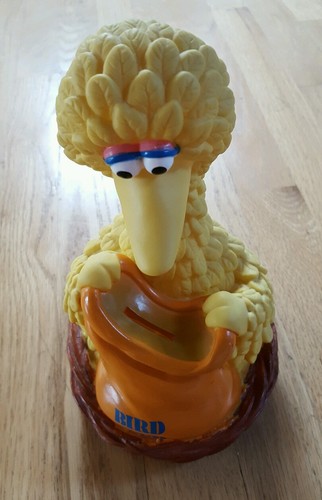 ILLCO Big Bird Sesame Street Vinyl Bank With Original Stopper