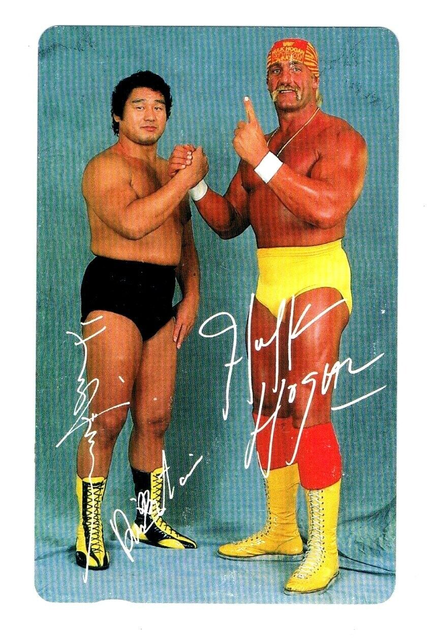 RARE 1991 Hulk Hogan WWF Genichiro Tenryu å€©éŸ æºäžé Wrestling Japanese Phone Card RARE 1991 Hulk Hogan WWF Genichiro Tenryu å€©éŸ æºäžé Wrestling Japanese Phone Card