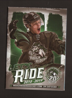Cedar Rapids RoughRiders--2018-19 Pocket Schedule--Anderson Automotive--USHL