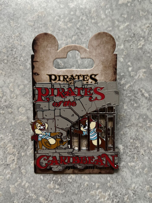 New DLP DLRP Disney Paris Pirates Of The Caribbean Chip And Dale Pin 2021 Jail