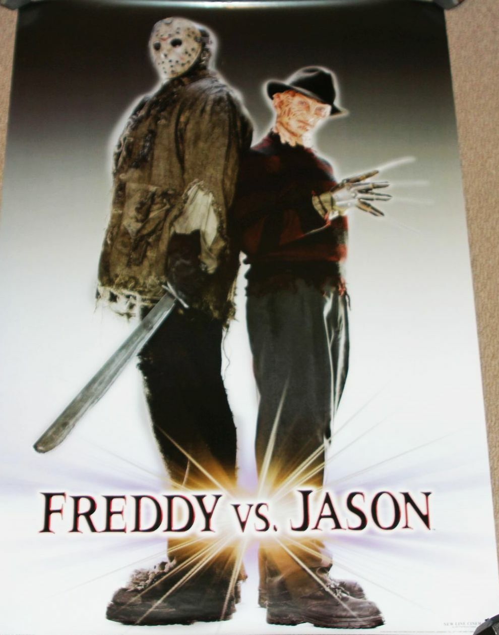 Rare Freddy vs Jason 27 x 40&rdquo; Horror Movie Poster - Zigzag Germany 
