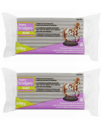 M02879x2 MOREZMORE 2 lb Super Sculpey Medium Blend Polymer Clay