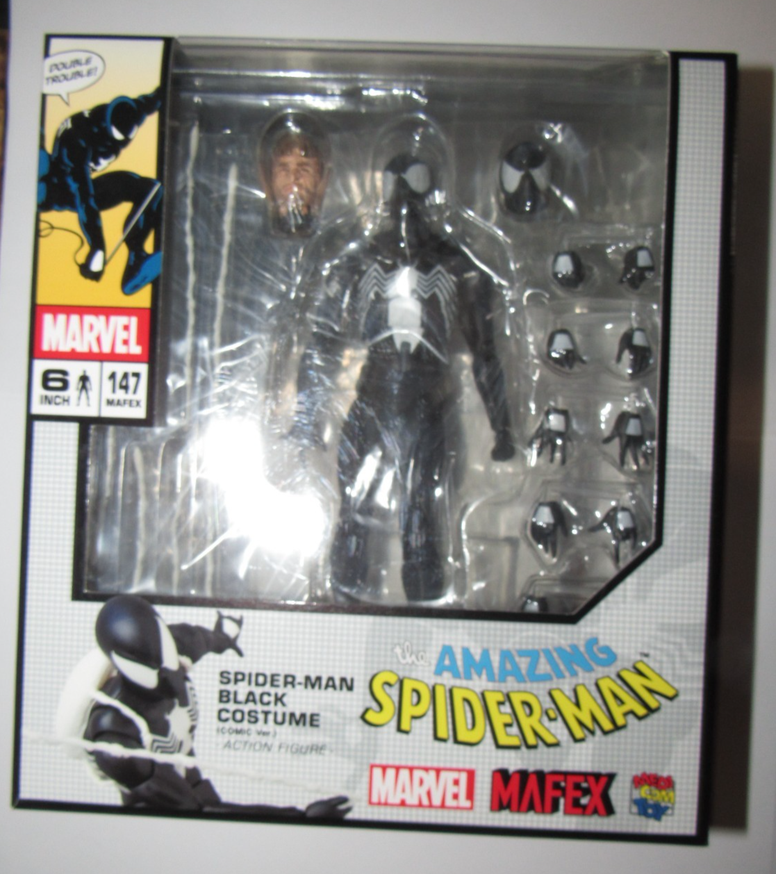 MAFEX スパイダーマン ブラックコスチューム No.147 MAFEX No.147 Spider-Man Black Costume COMIC Ver. Action