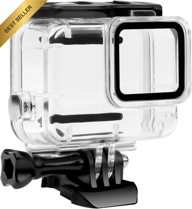 148FT/45M Waterproof Housing Case Only for Go Pro Hero 7 White & Silver, Protect