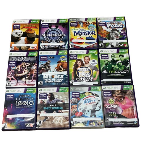 Xbox 360 Kinect Game Lot 12 Games All Tested And Working | eBay