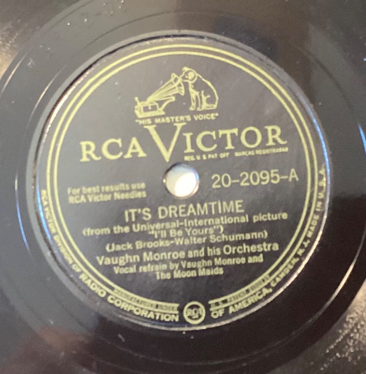 Vaughn Monroe Or – 78 rpm RCA Vic 20-2095: It's Dreamtime/We
