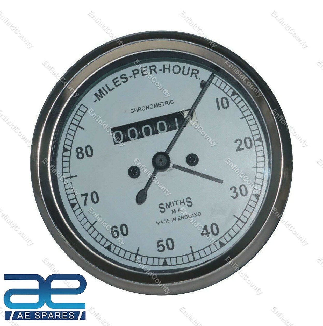 Speedometer 80 MPH with 54" Cable Replica Smiths For Norton Triumph Royal Enfield BSA