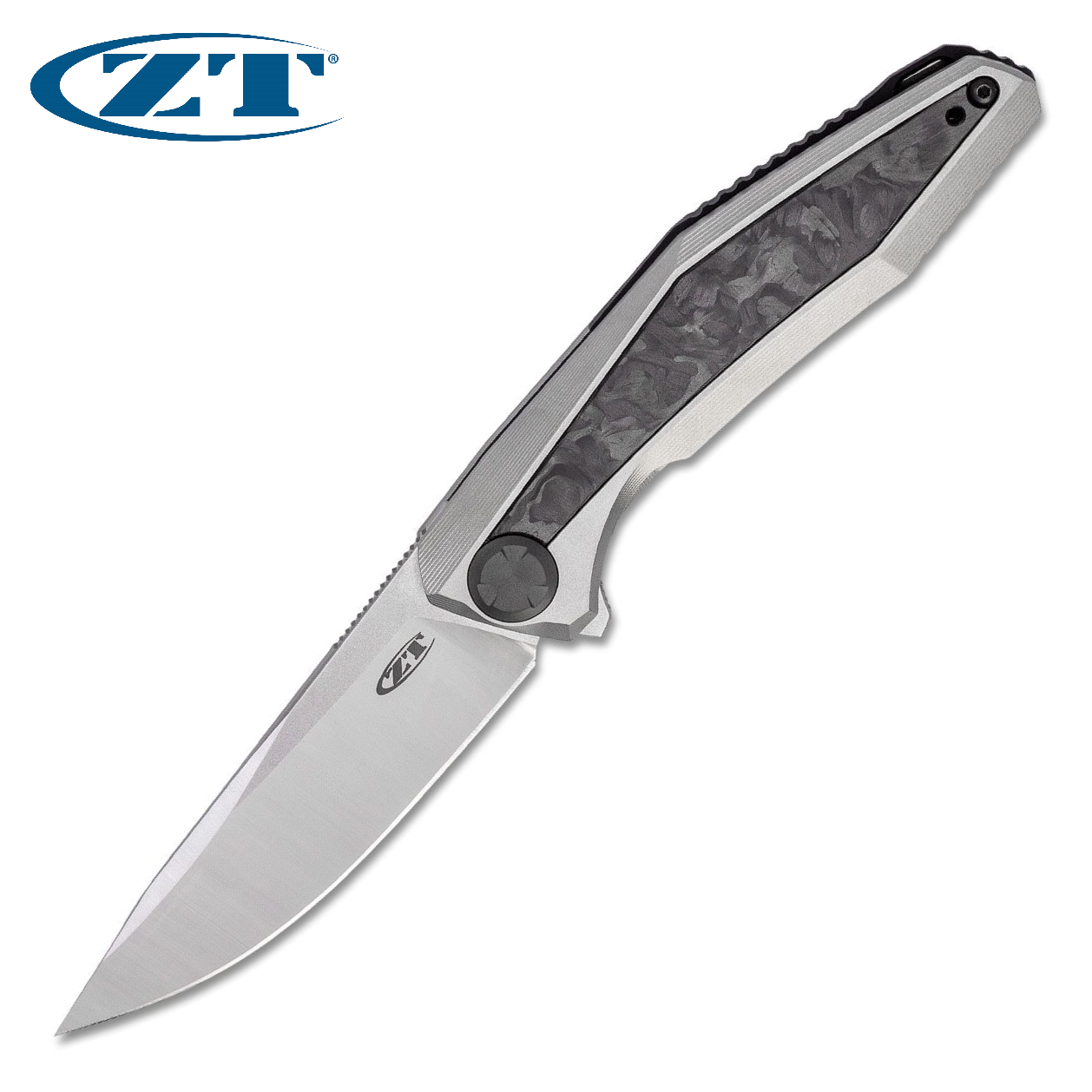 Zero Tolerance ZT 0470 Sinkevich CPM-20CV Titanium Handles Carbon