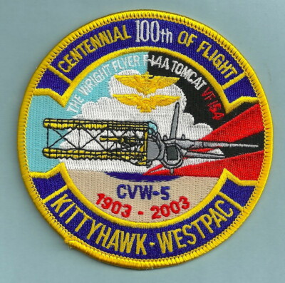 USS KITTY HAWK CVW-5 VF-154 CENTENNIAL OF FLIGHT PATCH