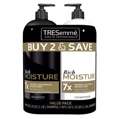 TRESemme Moisture Rich Shampoo and Conditioner, 2 ct./40 oz.