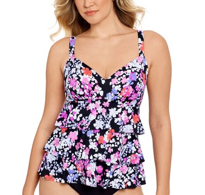 Swim Solutions Women S Swimwear Black Size 12 One Piece Triple Tier 109 443のebay公認海外通販 セカイモン