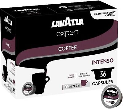 Lavazza Expert Intenso Coffee Capsules, Dark Roast, Intensity 9/10 (36 Capsules)
