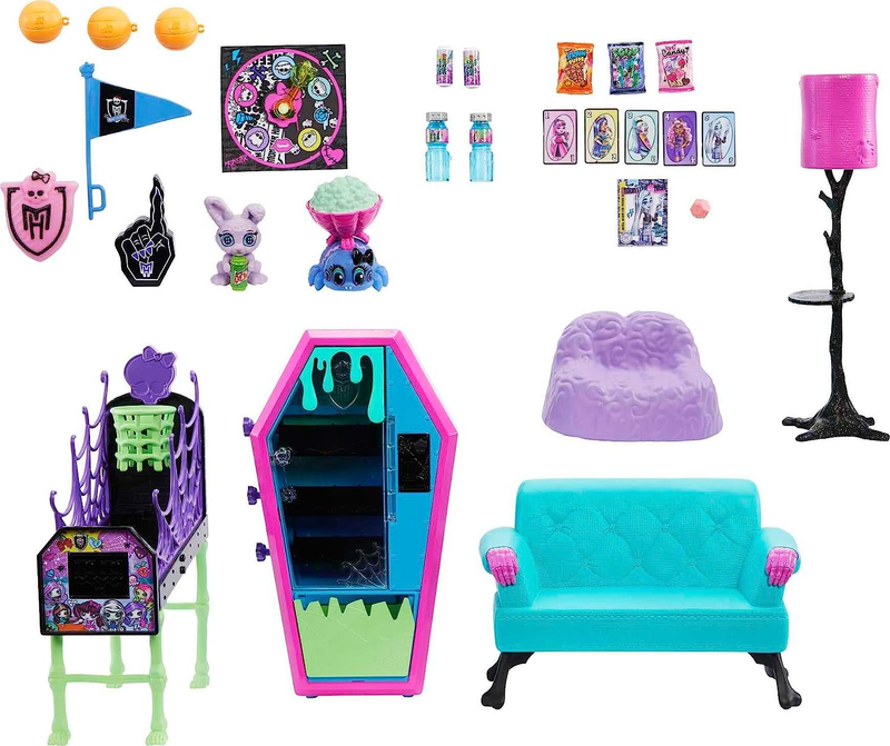 Monster High Student Lounge Playset - Doll House Furniture & Themed Accessories