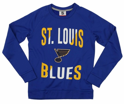 Outerstuff Флисовая толстовка с круглым вырезом для молодежи/детей NHL St. Louis Blues Performance