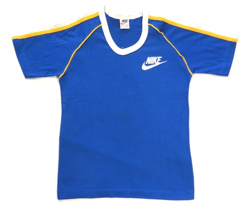 Nike Vintage Kids T Shirt 1970's Orange Swoosh Tag
