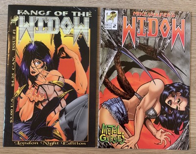 Fangs Of The Widow #1 Mike Wolfer 1995 Set/Lot inc. Widow: Metal Gypsies #2