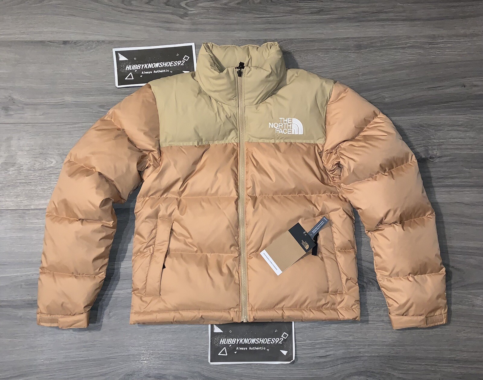 Pre-owned The North Face Women's 1996 Retro Nuptse 700-down Jacket - Almond Butter - In Beige