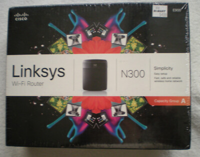 Linksys E900 N300 WiFi Router, 1x 10/100 WAN, 4x 10/100 LAN
