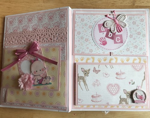 Scrapbooking Girl Baby Book Keepsake Photo Album Made By craftsNmorebymaryann