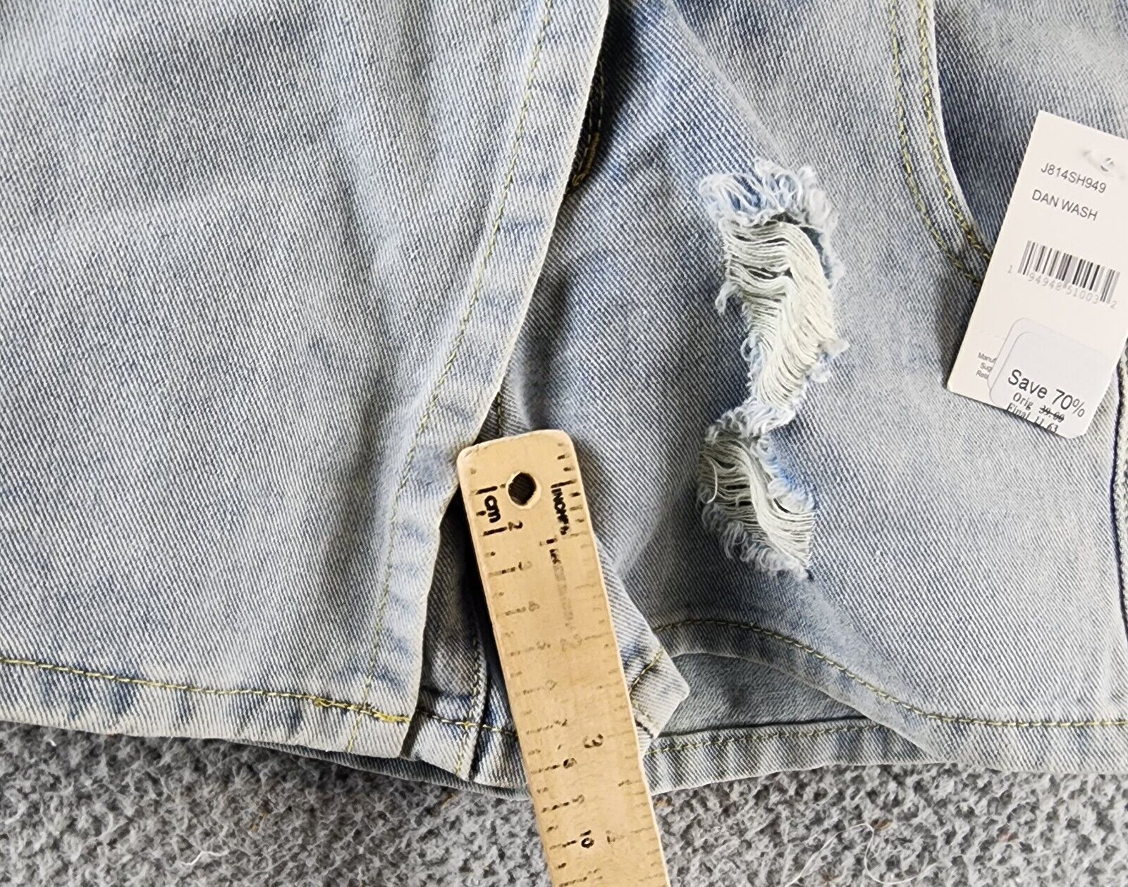 Joe's Jeans The Jolie Skort Girl's 16 Dan Wash Midrise Fit Five-Pocket Design - Picture 10 of 12