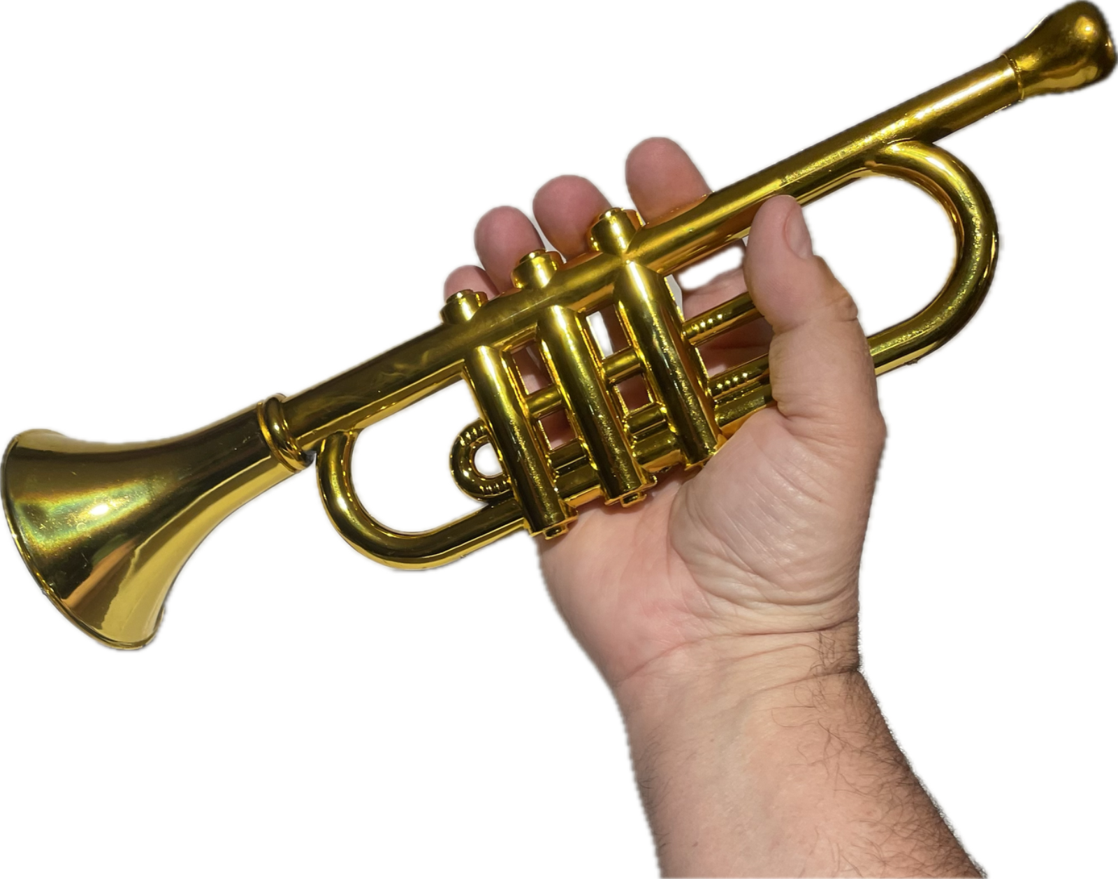 Squeaker BUGLE HORN TOY 13” Plastic Noisemaker Prop Funny Sound Clown Trumpet