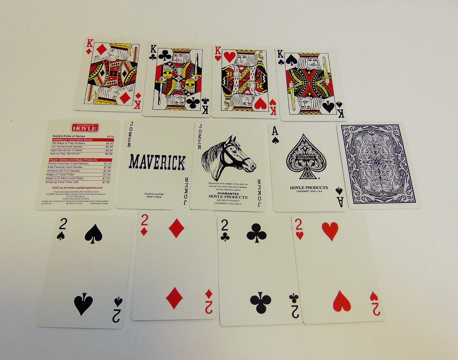 Hoyle Maverick Poker Playing Cards #1224 Blue