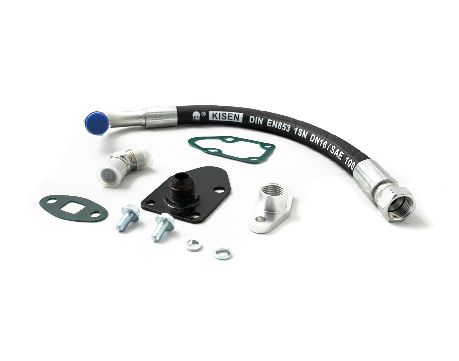 Upgraded Heavy Duty Turbo Drain Line Kit For 9200 Chevy GMC 6.5L Turbo