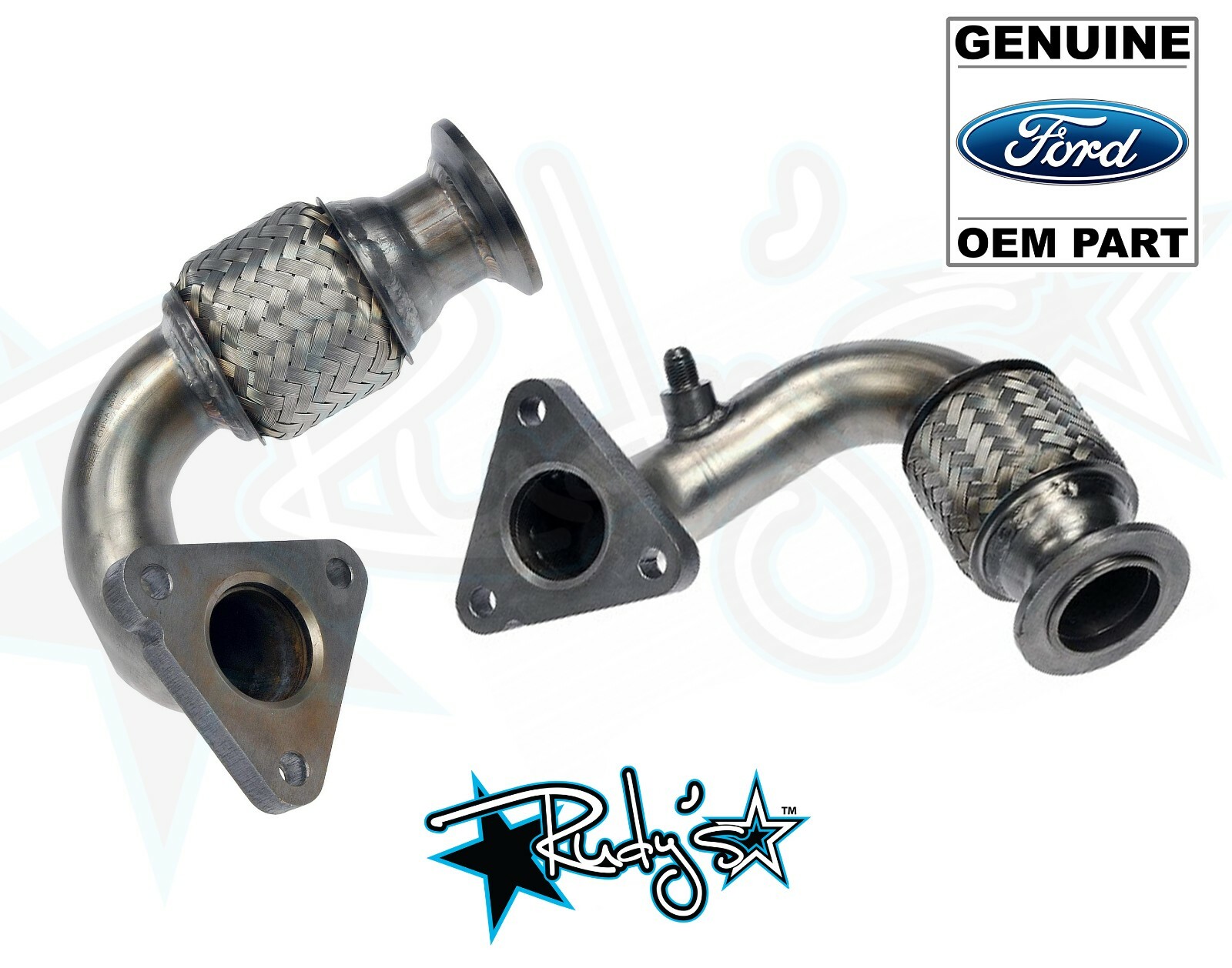 OEM Left & Right Side Manifold To Turbo Up Pipe For 11-14