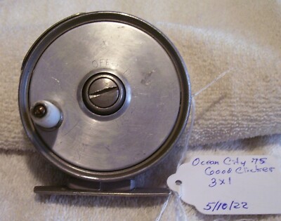 VINTAGE OCEAN CITY 76 FLY REEL 5/7/22 GOOD CLICKER WORKING