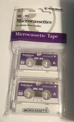 RadioShack VOX Voice Activation MICRO-44 Microcassette Recorder w/ 2 MC-90 tapes