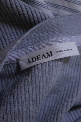 Pre-owned Adeam Womens Convertible Knit Dress Frost Grey Size M In Gray