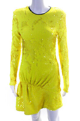 Pre-owned Brøgger Brogger Womens Diana Dress - Size Xs In Yellow