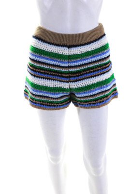Frame Women's Elastic Waist Knit Multicolor Short Size XS
