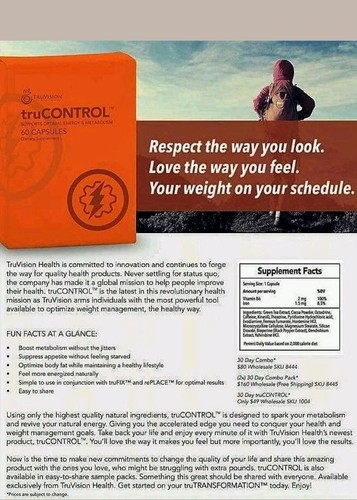 Truvision Health?TruControl & Trufix?3 1/2 month supply?BEST WEIGHTLOSS?FREESHIP