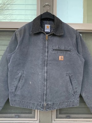 Carhartt Detroit Jacket J97 MEDIUM Petrol PTL Grey Blue Carhartt Detroit Jacket J97 MEDIUM Petrol PTL Grey Blue