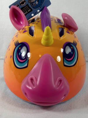 Bike Helmet Ages 1+  Raskullz Lil Super Corn Unicorn With Fit System Flat Back 