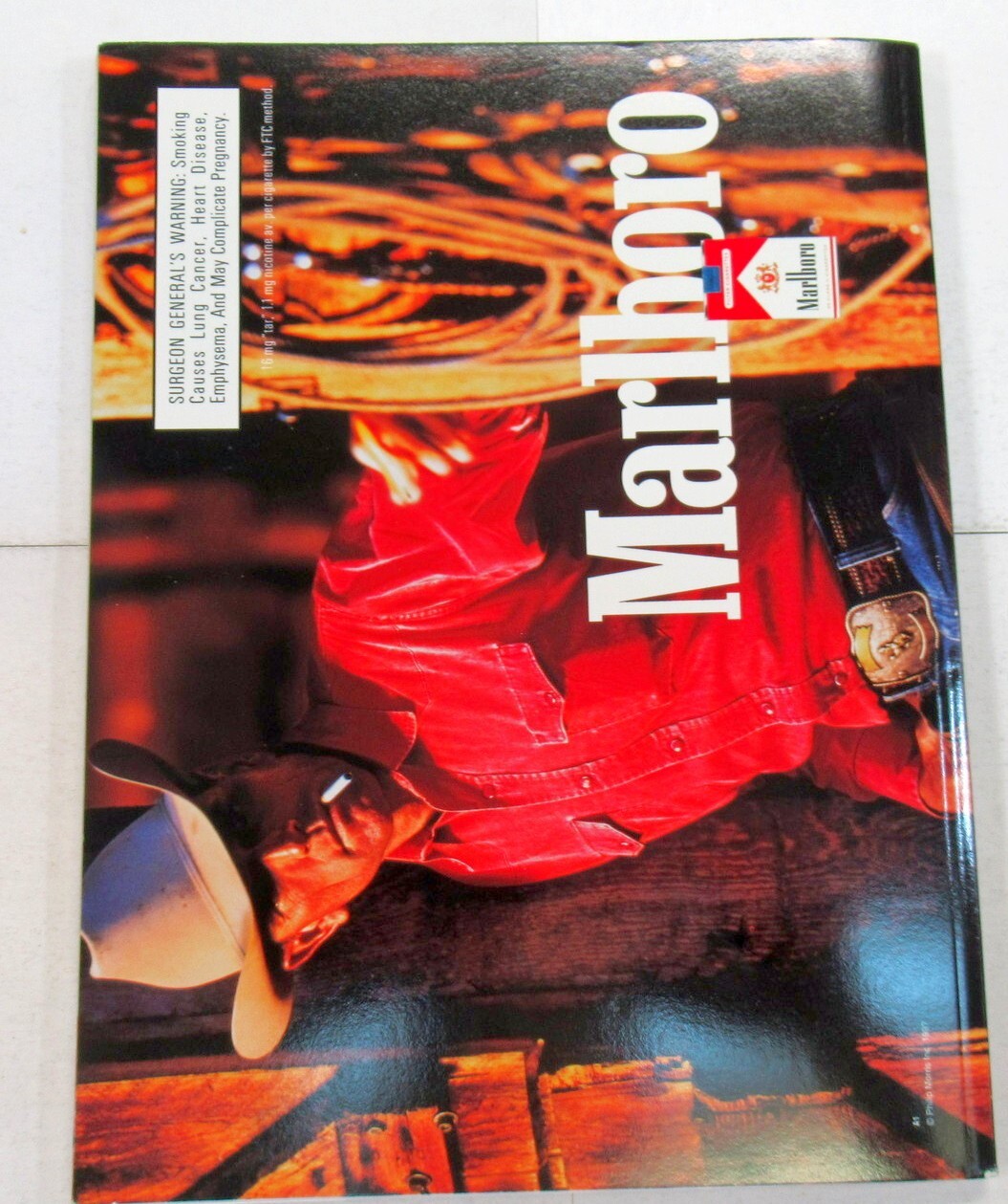 Marlboro カウボーイ ポスター 1997年製 Marlboro カウボーイ ポスター 1997年製 Marlboro カウボーイ