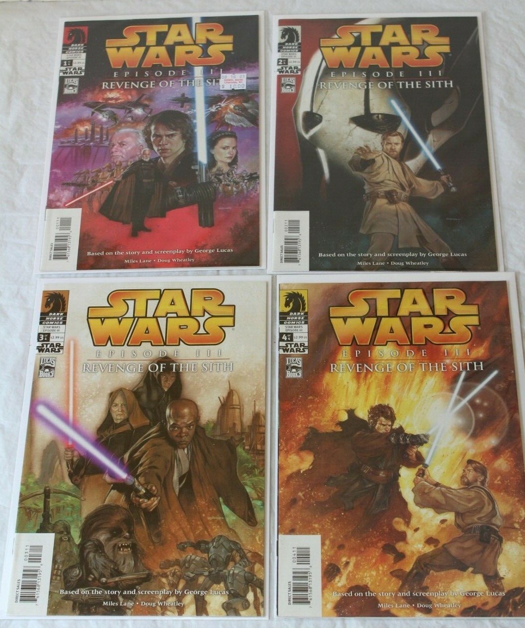 Star Wars Episode III Revenge Of The Sith Complete Set 1 -4