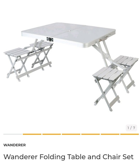 gumtree folding table and chairs