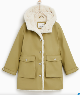 Zara store girls parka
