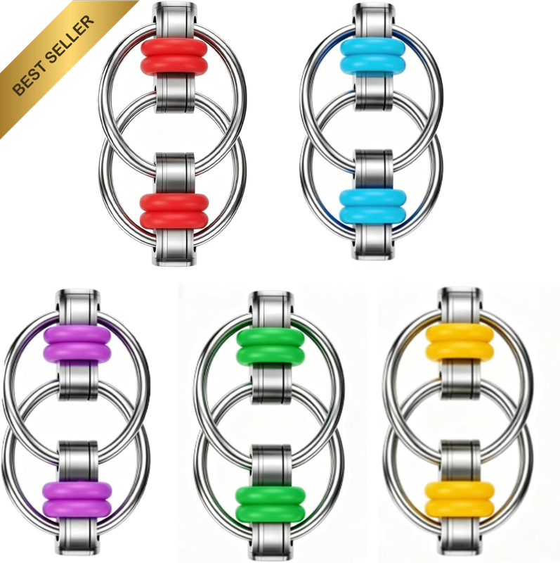10-Piece Fidget Bike Chain Toys for ADHD & Anxiety Relief Fidget Toys Portable S