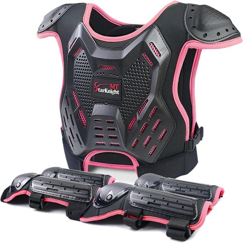 Youth Motocross Guard Chest Protector ATV Armor Vest Elbow Knee Protective Pad