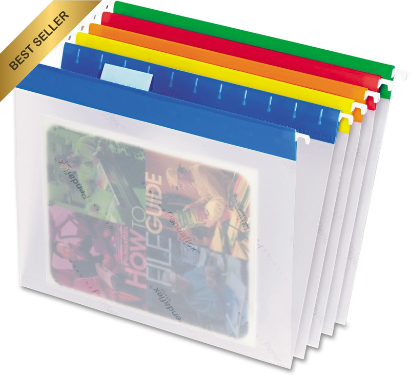 Easyview Hanging Folders, Letter Size, Assorted Colors, 25 per Box (55708)